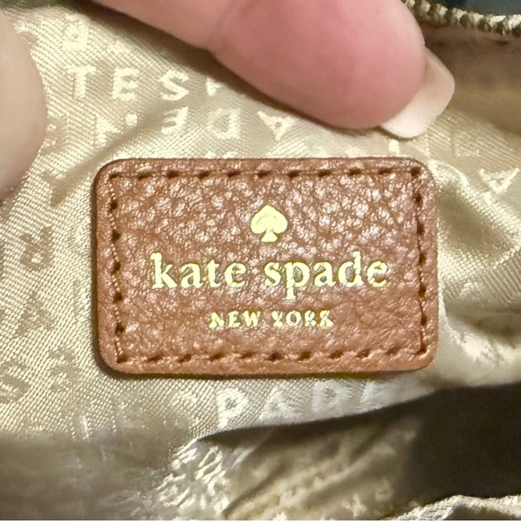 Kate Spade Classic Monogram Linet Wristlet Stucco Clutch Purse - Picture 12 of 14